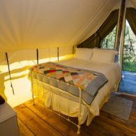 Cozy tent cabin