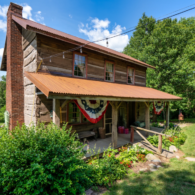 Vintage 1850's log cabin at Heritage Farm