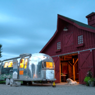 the RV spot in front of the barn